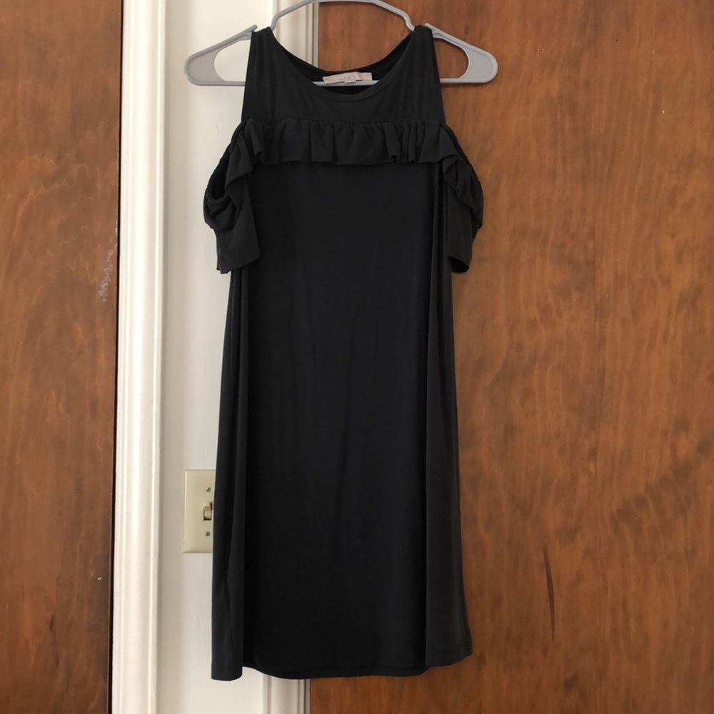 Charcoal shift dress